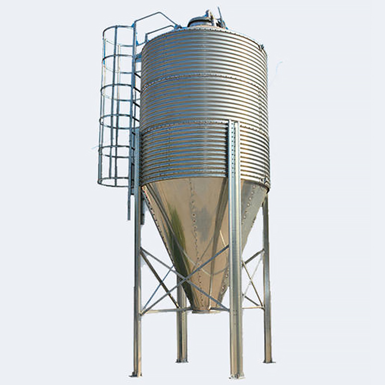 养殖场自动上料饲料塔 自动化供料运料 养殖镀锌料塔 丰诺厂家定制