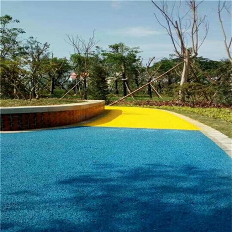 西昌彩色透水混凝土 压印地坪 压模地坪 透水混凝土材料厂家
