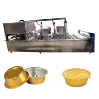 可加热铝箔盒小龙虾包装机 预制菜全自动铝箔碗封口机