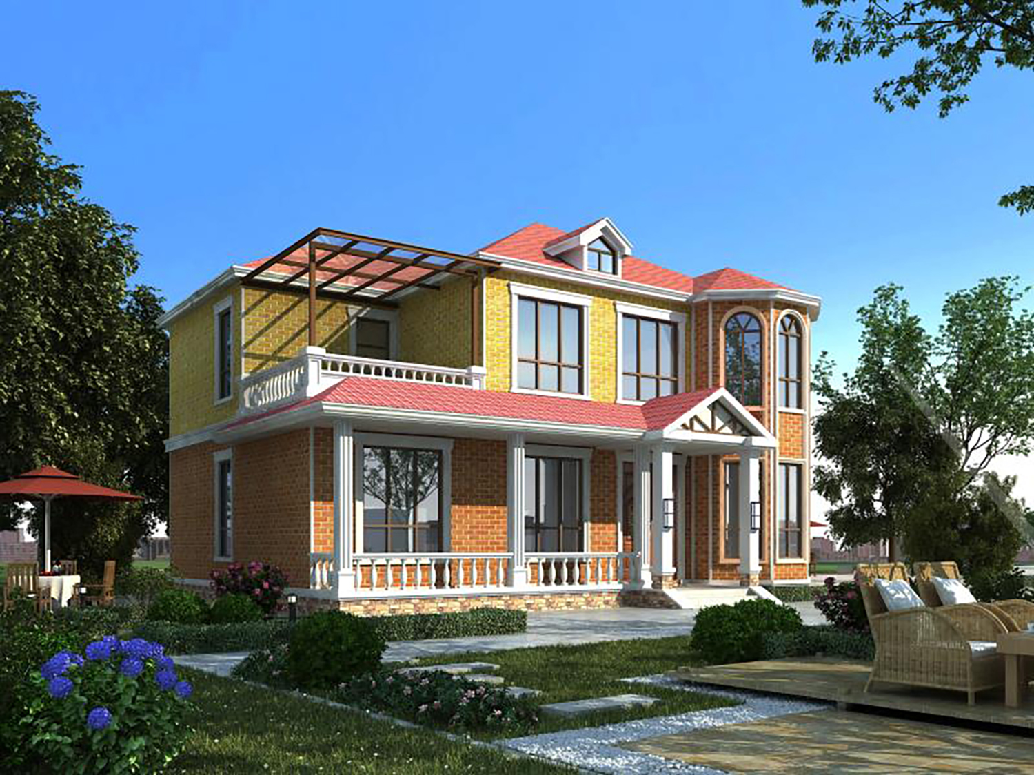 安阳蓝之港轻钢别墅农村自建房