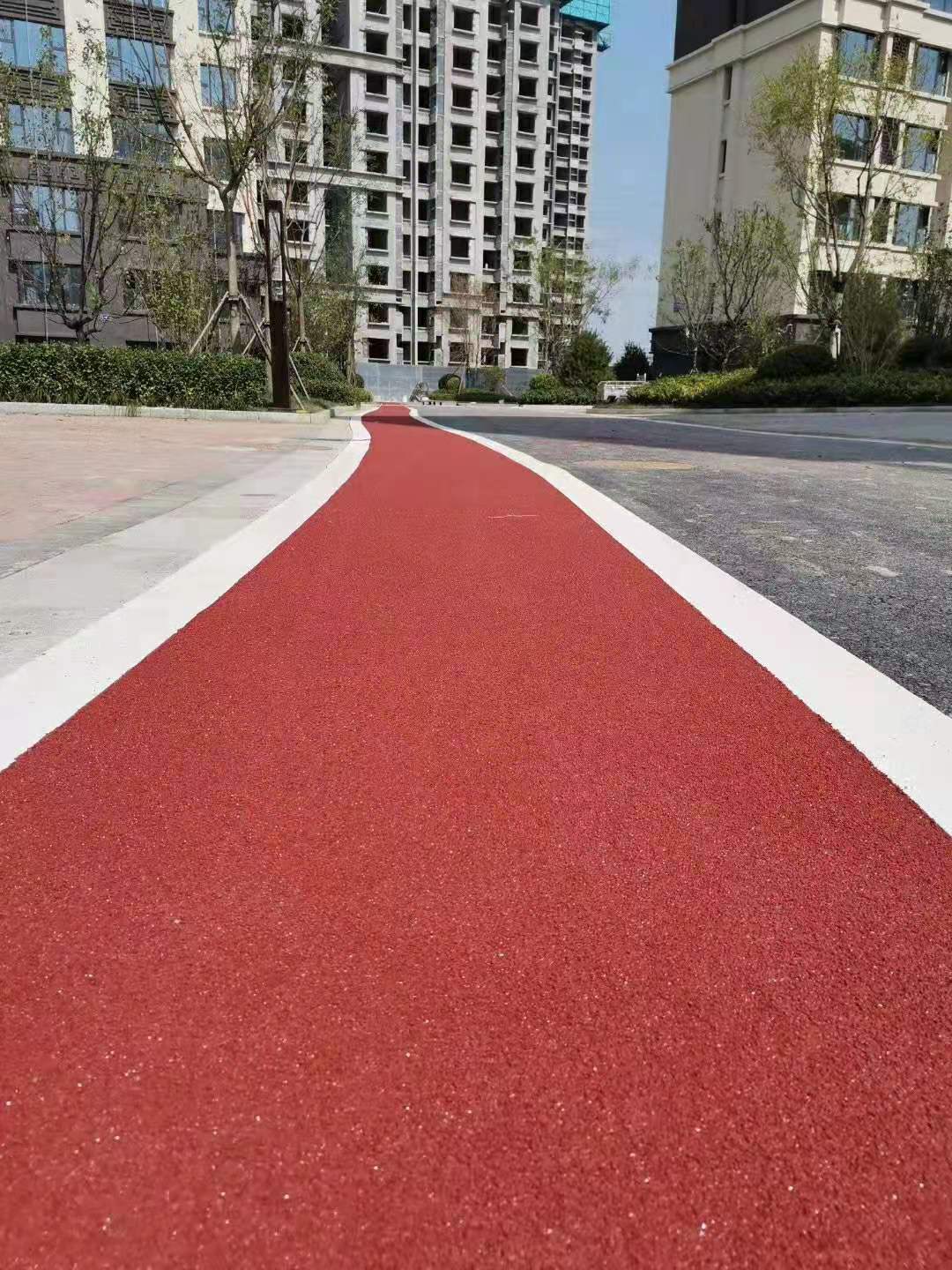 黄岛区彩色透水混凝土胶粘石透水地坪露骨料透水地坪包工包料