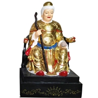 土地神 土地公公雕像厂家 极彩土地公公雕像坐像图片