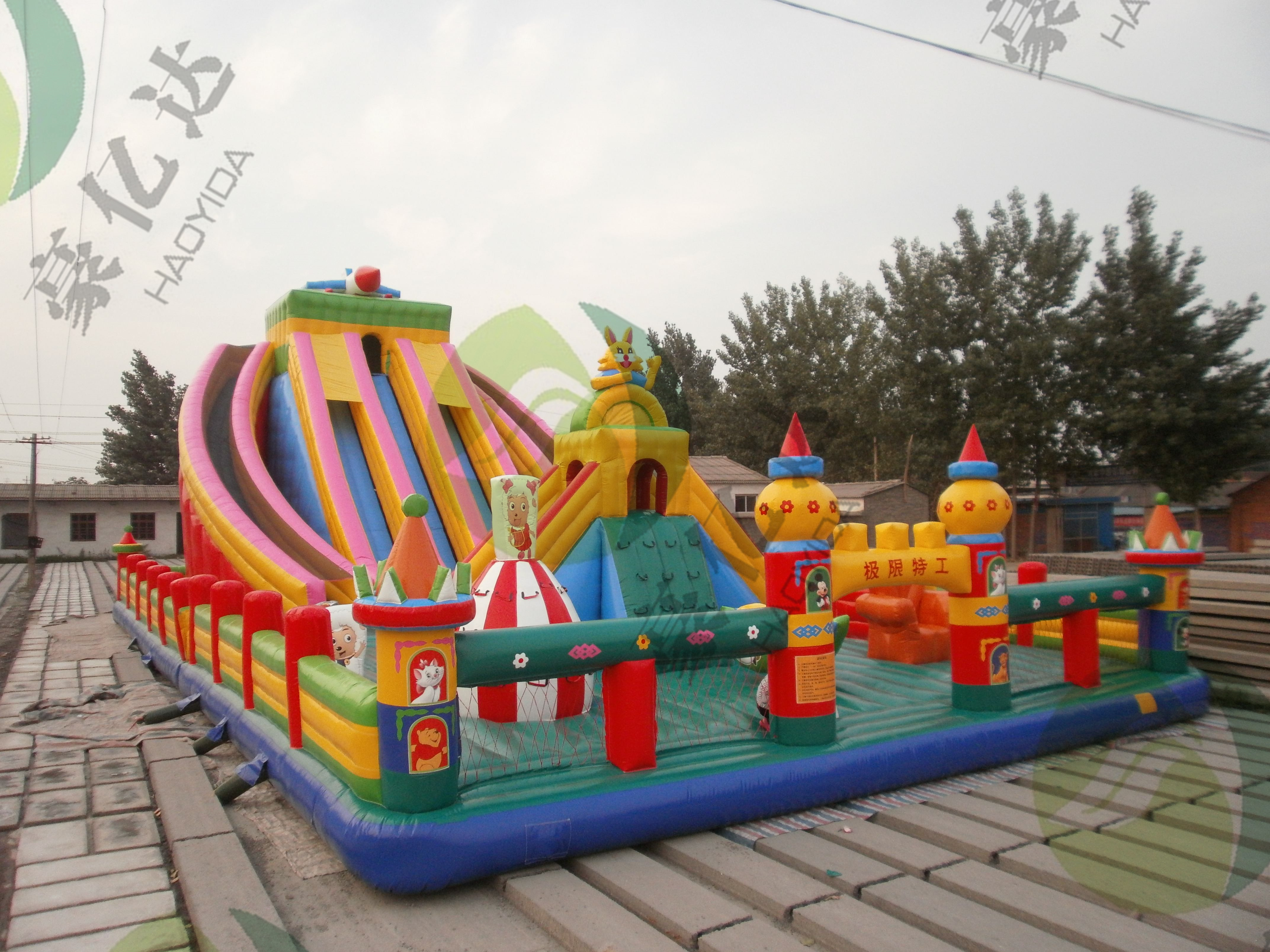 安徽充气蹦床大型儿童滑梯游乐