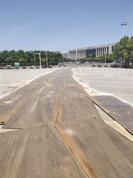 出租钢板铺道板垫道铁板路基箱