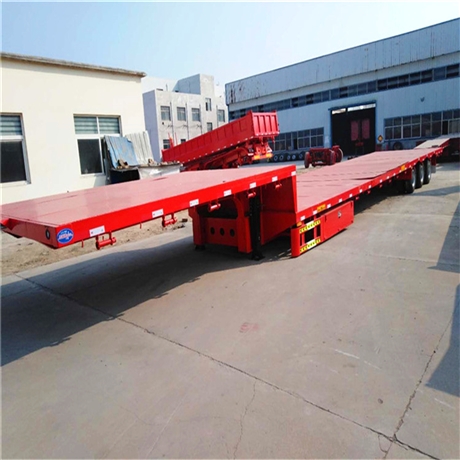 鸿盛11米平板车 仓栏半挂车