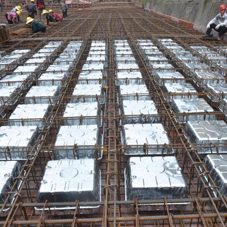 现浇钢筋混凝土空心楼盖轻质薄壁方箱芯模