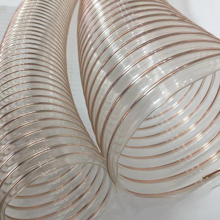 大口径聚氨酯钢丝软管 武汉dn400耐高温耐负压pu钢丝管