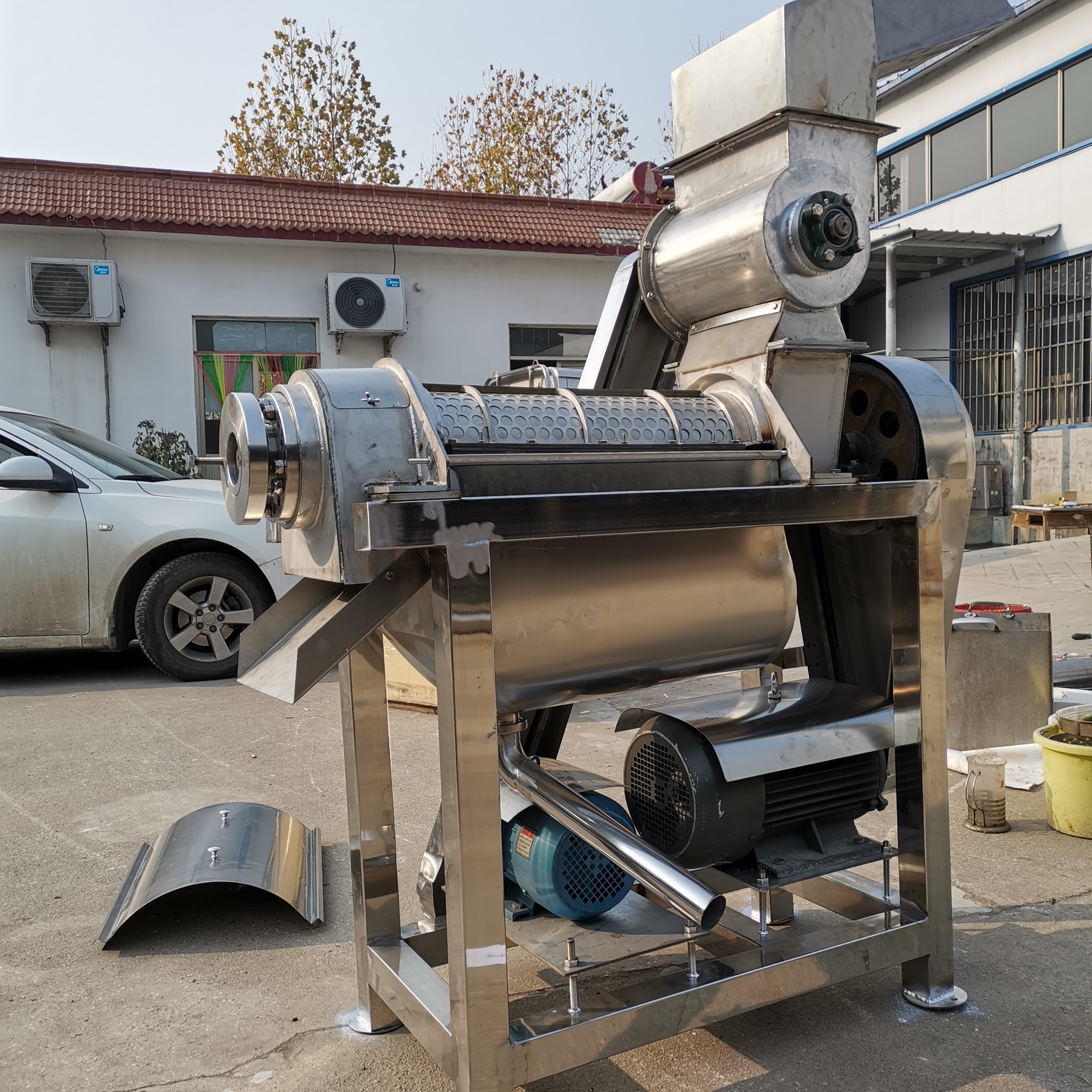 3吨螺旋苹果螺旋榨汁机 商用工业鲜果液压压汁机 苹果梨子打汁机