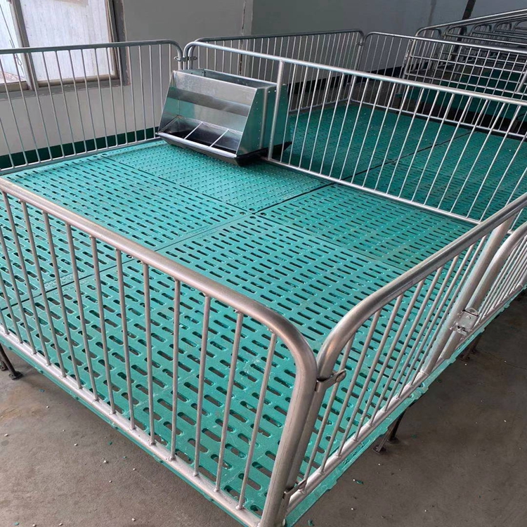 新式小猪保育床带料槽