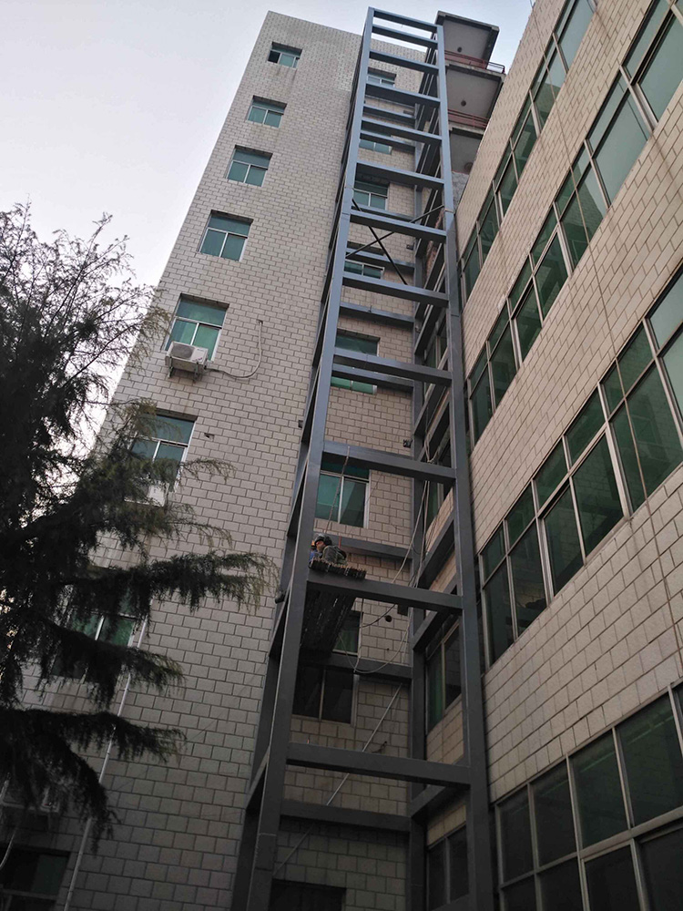 博霖虹泰钢构_电梯井道钢结构施工_观光电梯_井道报价