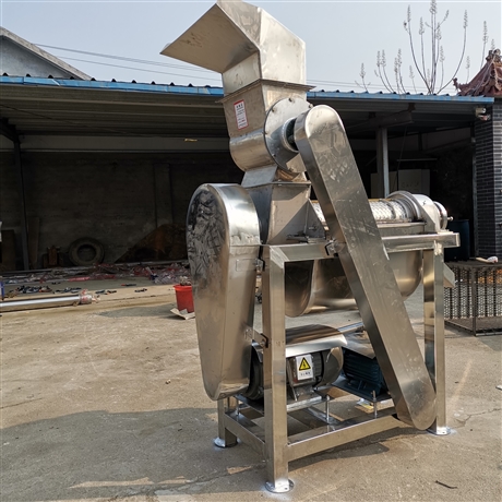 商用胡萝卜榨汁机 挤压破碎梨子榨汁机 生姜榨汁机 图片