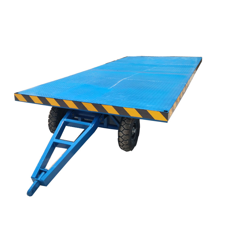 搬运平板拖车厂区用转运平板拖车载重10吨可定制平板拖车