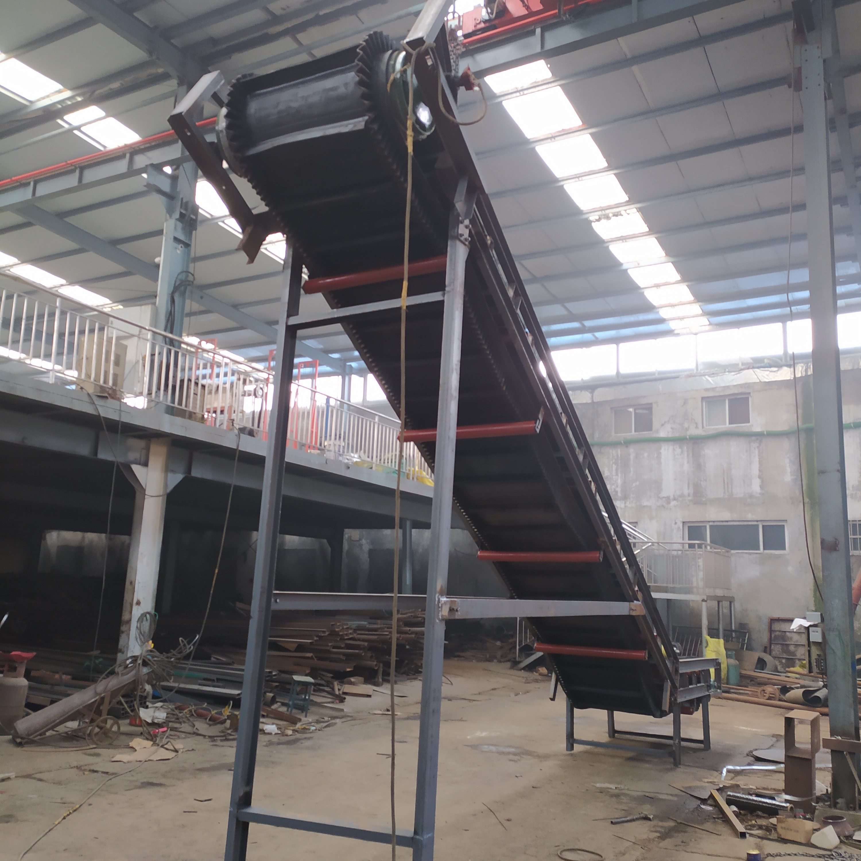 农场花生皮带输送机xwzf纸厂塑料渣纸浆橡胶带输送机