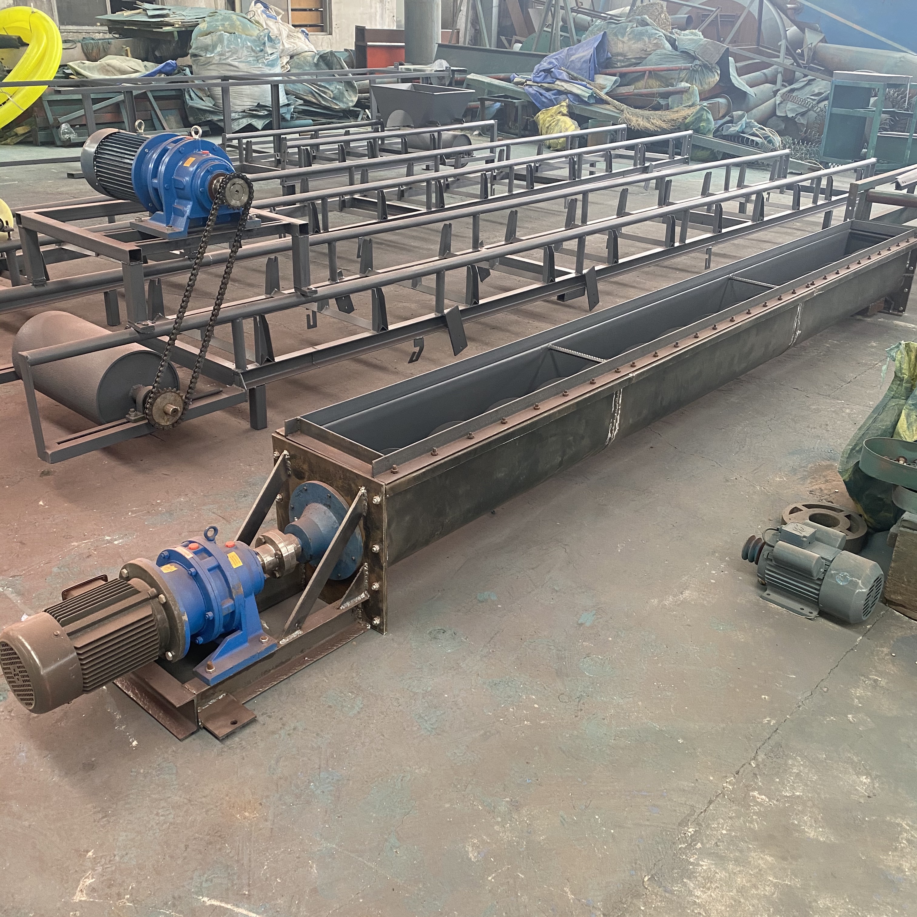 下料圆管螺旋输送机facai水平输送料仓螺旋输送机