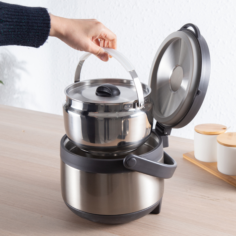 台湾家用焖烧锅超长保温316不锈钢仙德曼免火再煮锅大容量保温锅