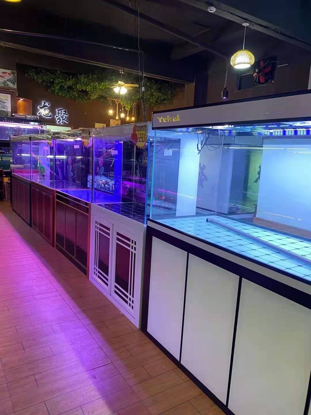 广东清远定制鱼缸定制定做专注生产龙超白鱼缸水族箱过滤铝合金柜子