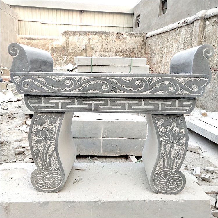 定制加工石雕贡桌厂家 大理石雕花上供贡台 殡葬用品供桌