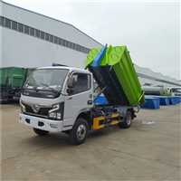 国六勾臂式垃圾车新品抢先看 勾臂5立方粪便粪污垃圾车