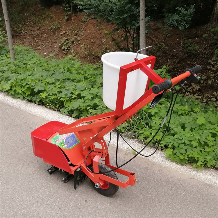 手扶自走式单行小麦地开沟施肥机