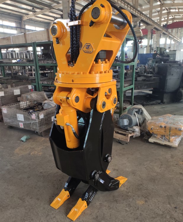 江土抓具360度旋转双油缸抓木韩式抓木器木头抓具