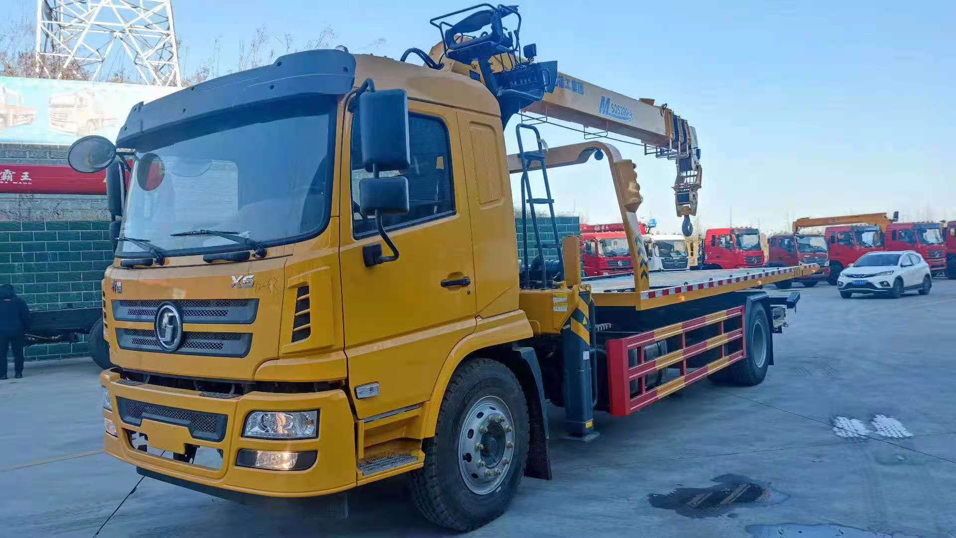 清障车 陕汽德龙轩德x6带吊定制车可分期