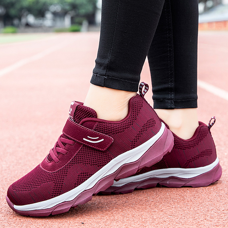 张凯丽足力健老人鞋女秋冬季妈妈鞋软底中老年加绒保暖运动健步鞋