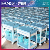双桶双台面 医用治疗护理手推车批发信息