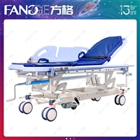 厂家ABS担架平车 手动升降医疗急救床价格