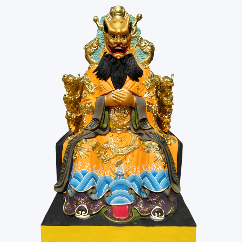龙神菩萨神像照片道教四海龙王神像五帝龙王神像龙五爷神像图