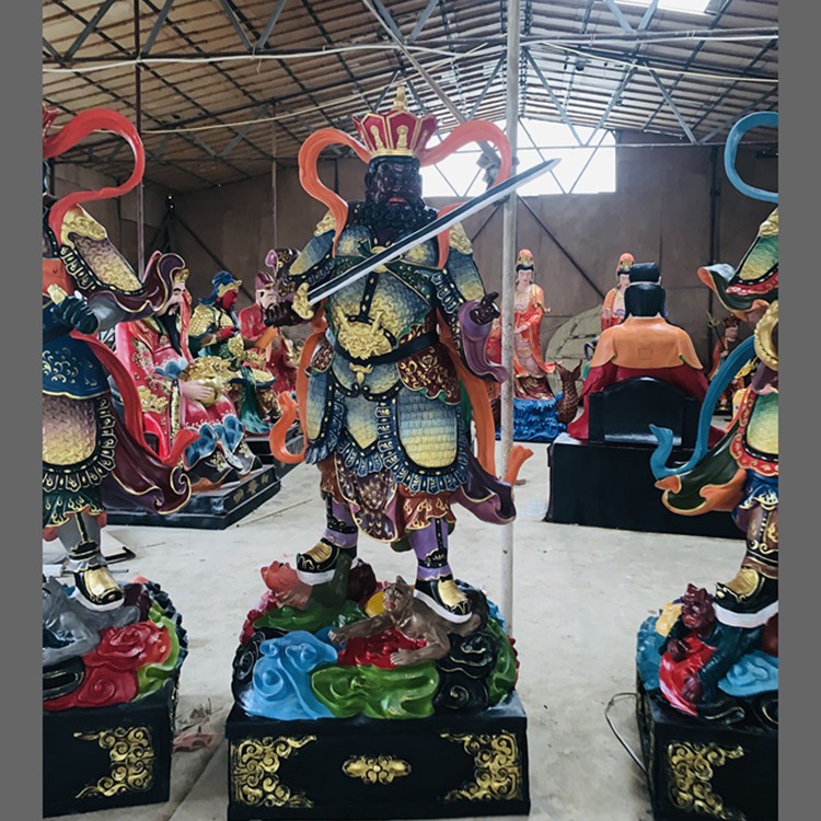 魔家四将神像道教四大护法神像站像四大金刚神像寺院雕像摆件
