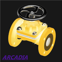 进口PFA衬里隔膜阀 产品规格 美国ARCADIA品牌