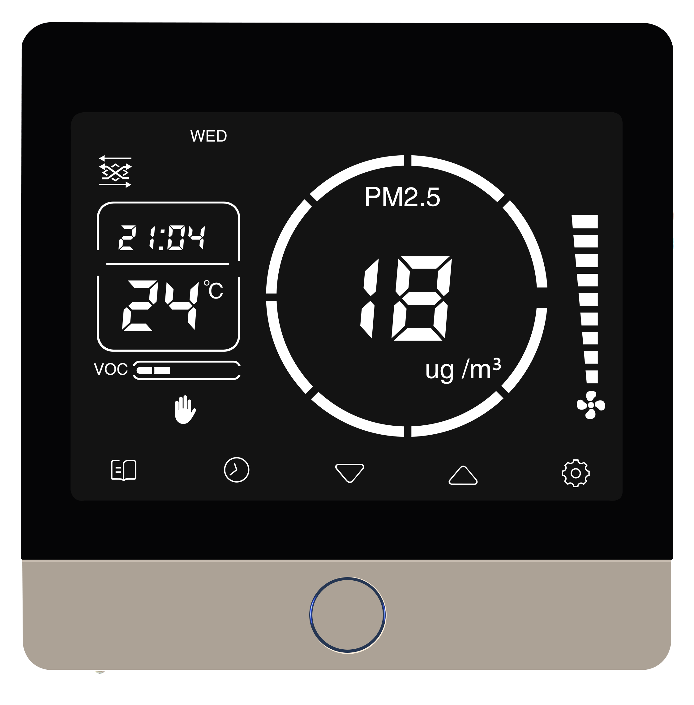 新风智能控制器kf900b带pm25vocapp显示欢迎咨询