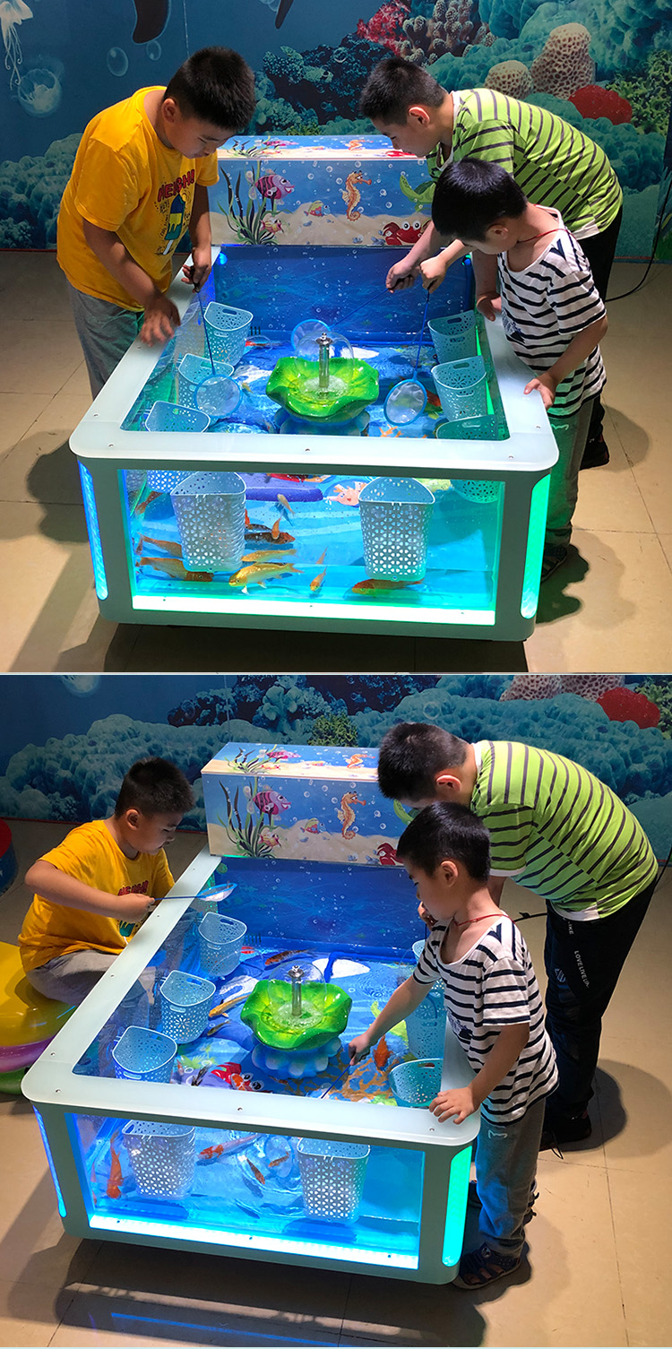 大尺寸儿童鱼池定制钓鱼池捞鱼大三米鱼池厂家