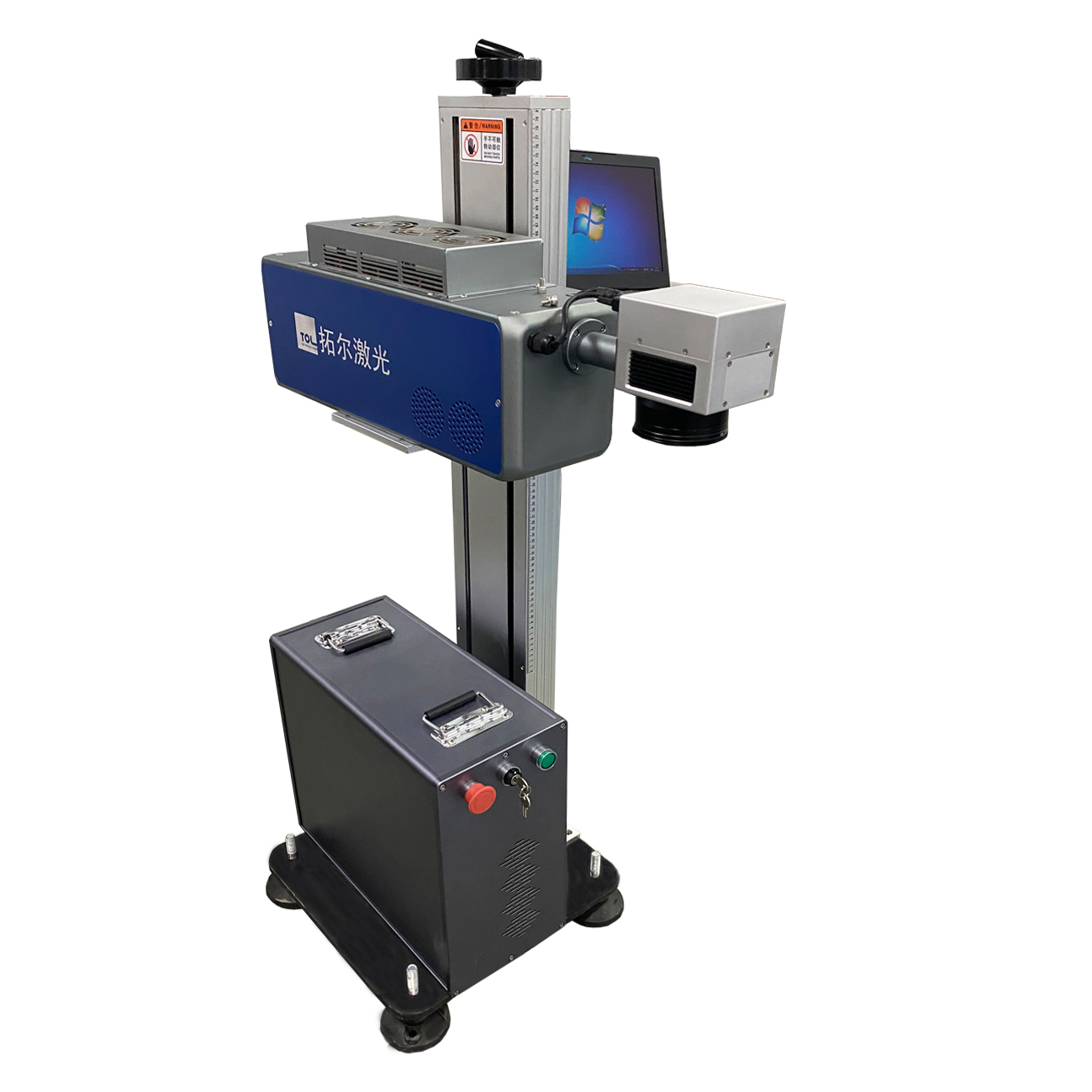 江苏昆太获得箱式便携式打标机专利无需拆开对焦块即可满意不同焦距打标需求进步功率