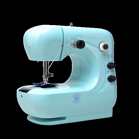 家毅306迷你缝纫机家用电动小型手持手动缝纫机全自动吃厚裁缝机