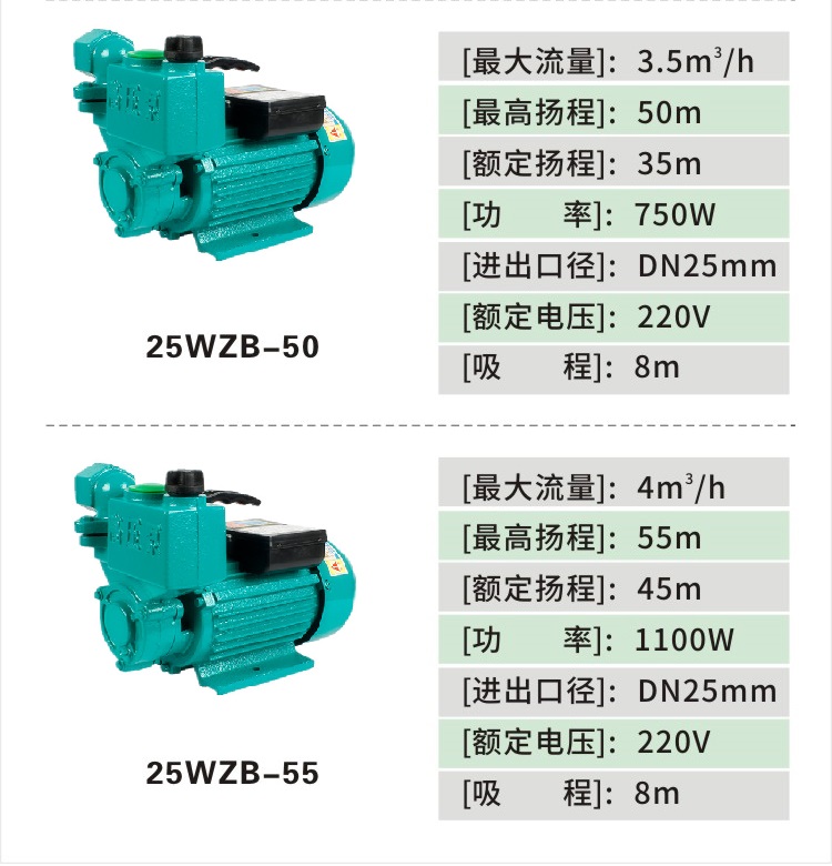 家用单相自吸泵220v水井离心功率大吸力吸水泵高压水泵小型抽水机