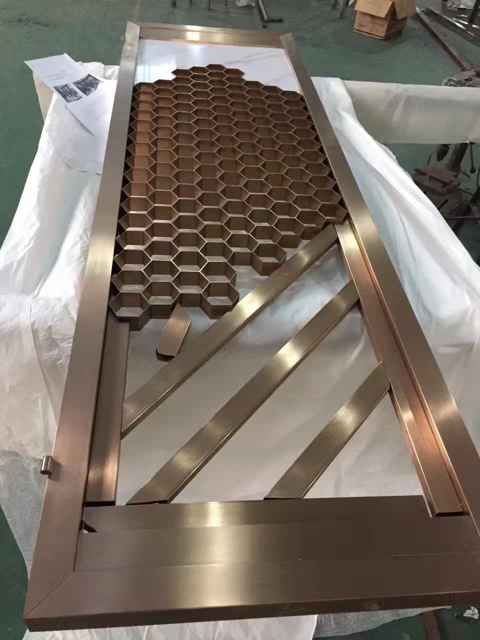 仿古铜不锈钢屏风 隔断简约不锈钢屏风 2021爆款中式古典批发厂家