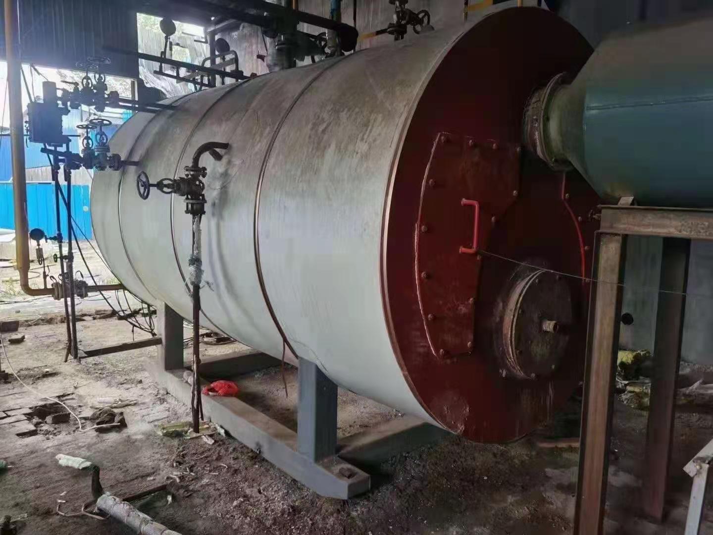 出售17年2吨燃气蒸汽锅炉 二手燃气锅炉 2吨燃气锅炉