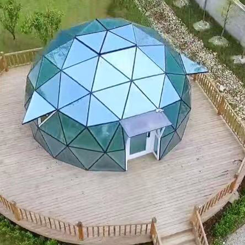 新疆乌鲁木齐定制球形保温玻璃星空房  琼形顶pc泡泡屋 星空餐厅咖啡
