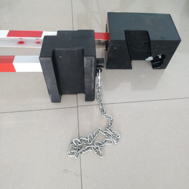 双头带锁橡胶防溜枕木便携式机车防溜车橡胶枕木