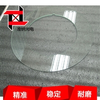 CCD螺丝筛选机钢化光学玻璃盘  透光光学玻璃转动盘 扣槽圆盘玻璃