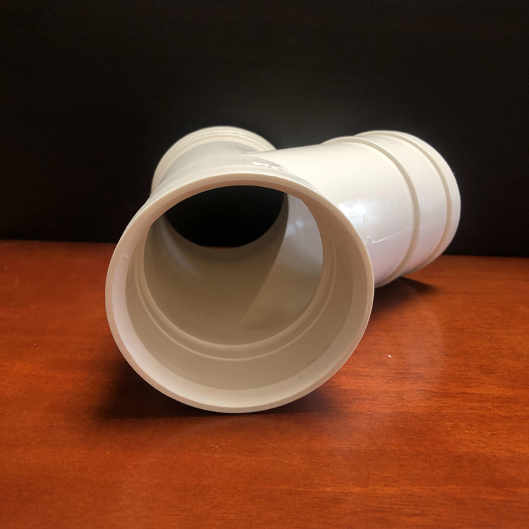 卡箍式hdpe沟槽式静音排水管 热熔承插式hdpe排水管