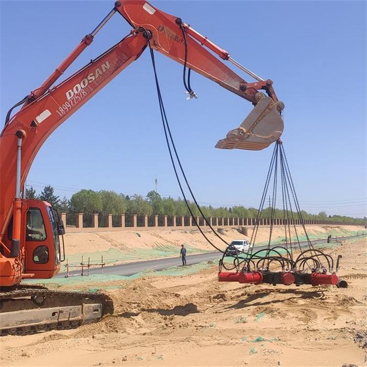 楚天建机500高速地面碎桩机桩头破桩机道路升降切桩机