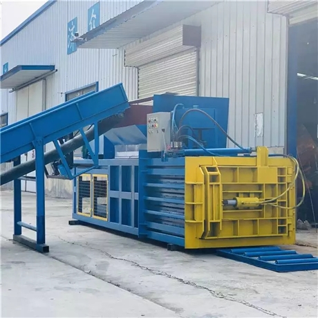 化纤薄膜压缩捆包机全自动卧式液压打包机