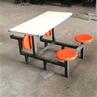 连体餐桌椅 不锈钢餐桌椅生产厂家 茂森种类齐全