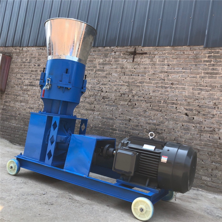 养殖饲料颗粒机 单相电颗粒饲料机制粒机  三相电饲料颗粒机 