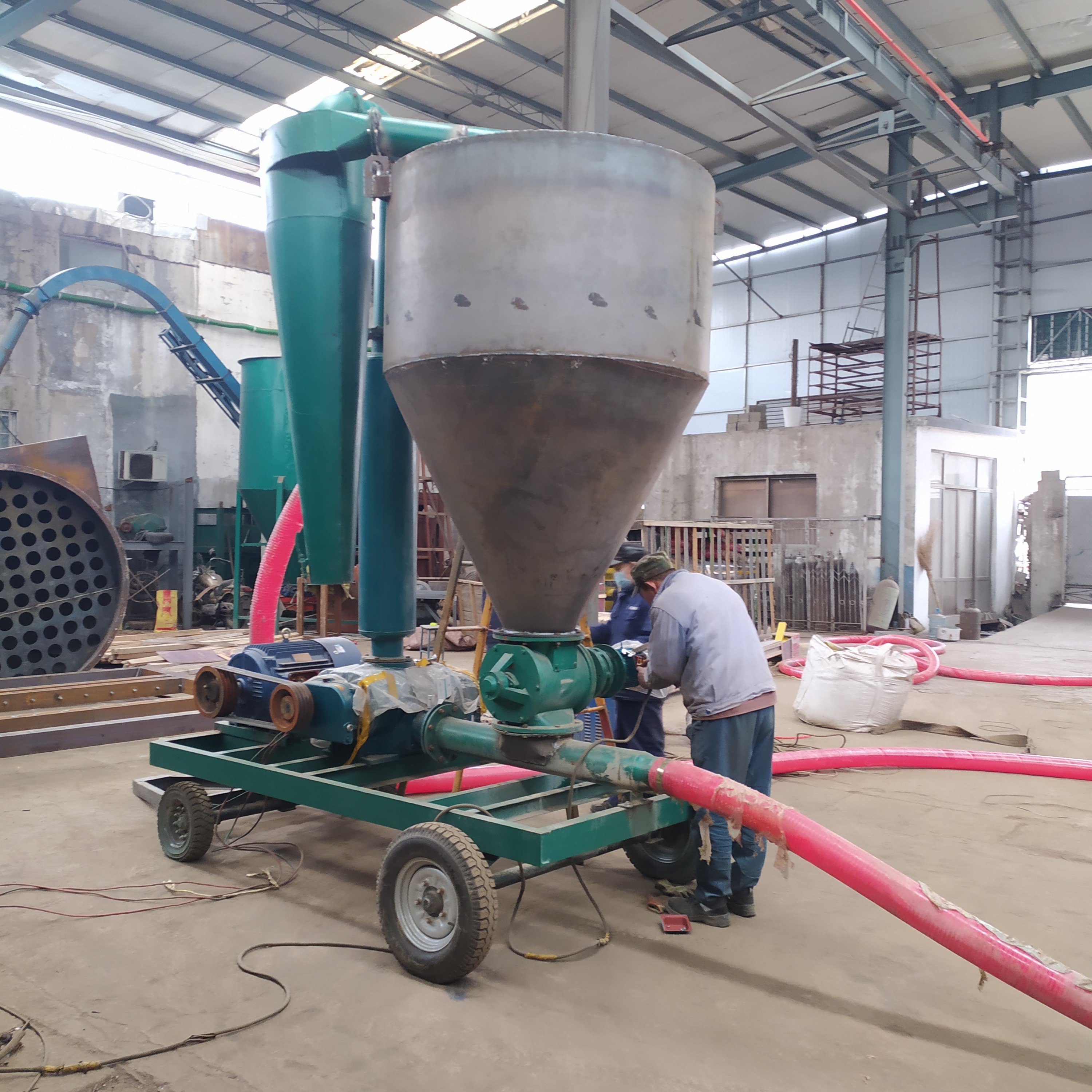 内蒙古水泥粉气力吸灰机xwzf石头粉气力抽灰机报价