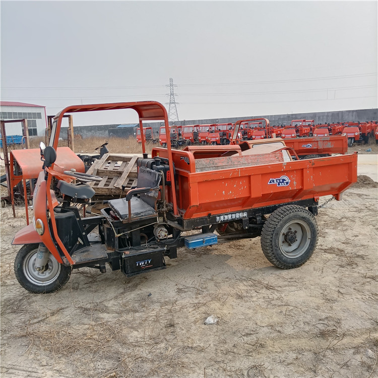 工程三輪車拉混凝土工地三輪車液壓自卸山地爬坡工程三輪車