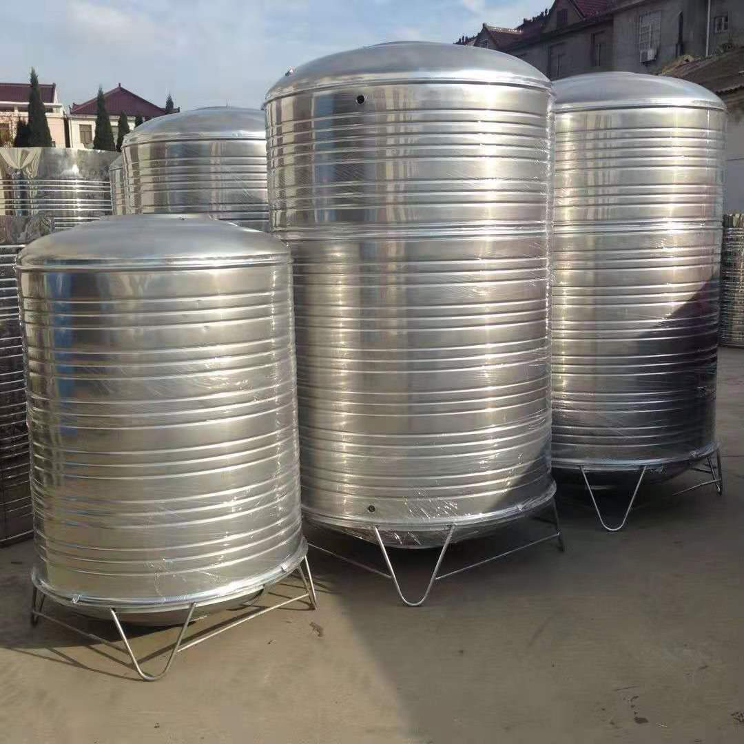 圆柱型不锈钢水箱 定制立式空气能保温水箱 聚氨酯不锈钢保温水箱