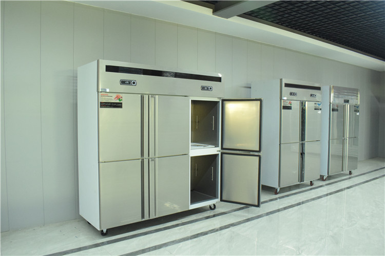 商用六门冷柜 六门立式厨房冰箱 不锈钢六门冰柜尺寸